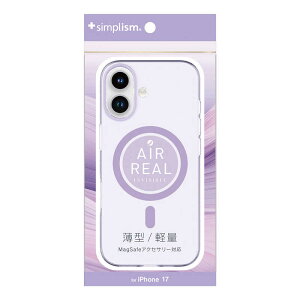 �g���j�e�B�@iPhone 17 �mAIR-REAL INVISIBLE�n MagSafe�Ή� ���^�y�ʃn�[�h�P�[�X �N���A�p�[�v��×�p�[�v�������O�@TR-IP25M2-ARPMS-CLV