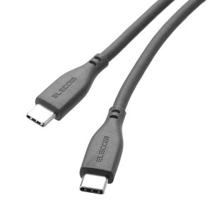 �G���R���@ELECOM�@USB Type-C to USB Type-C�P�[�u�� �V���R�� USB Power Delivery�Ή� �ő�100W 2.0m�@MS-CC5PSS20GY