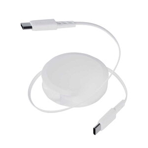 OWLTECH�@katamaki Type-C to Type-C�P�[�u�� 1.2m �Œ�X�^���h�t�� �Ј�������莮 PD60W�[�d/�f�[�^�ʐM�Ή� ���x�Z���T�[���� �z���C�g�@OWLCBKRDCC12WH