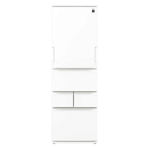 �V���[�v�@SHARP�@�①�� 5�h�A 408L �ǂ������h�A(���J��) �V���L�[�}�b�g�z���C�g �s��{�ݒu�����Z�b�g�t�@SJ-XW41R-W�i�W���ݒu�����j