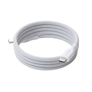 �G���R���@ELECOM�@USB-C �P�[�u�� PD60W USB Type-C to Type-C 1m �}���[�d �i�C�������b�V�� �z���C�g�@MPA-CCTMG10WH