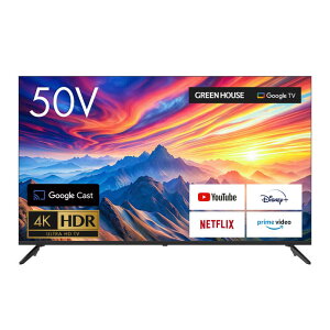 �O���[���n�E�X�@�t���e���r �m50V�^ / Bluetooth�Ή� / 4K�Ή� / YouTube�Ή��n�@GH-GTV50D-BK�i�W���ݒu�����j