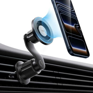 ESR�@MagSafe�Ή� �����͎��� HaloLock �ԍڃX�}�z�z���_�[(�G�A�R�����[�o�[�Ή�) �u���b�N�J�[�{���t�@�C�o�[�@2B5230101- Black Carbon Fiber