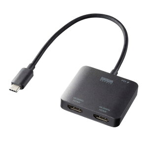 �T�����T�v���C�@USB Type C-HDMI�ϊ��A�_�v�^(2�|�[�g/4K/PD�Ή�)�@AD-ALCMST2HDPD