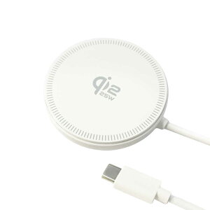 �I�Y�}�@(Qi2 25W)���K�F�ؕi �X�^���h�@�\�t�����C�����X�[�d�P�[�u�� 1m �z���C�g �mUSB Power Delivery�Ή� / ���C�����X�̂� / 20W�n�@WLC-Q22C100WH