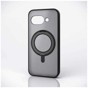 �G���R���@ELECOM�@Google Pixel 9a �P�[�X �J���������Y�ی�݌v ���C�����X�[�d�Ή� 360�x��]�X�^���h�@�\�t MAGKEEP �u���b�N�@PM-P251MAGSTBK