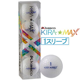 キャスコ　ゴルフボール KIRA MAX (キラマックス) ［4球(1スリーブ)］ ホワイト　KIRAMAX