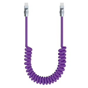 ���{�g���X�g�e�N�m���W�[�@USB-C �P�[�u�� �V���R���R�C���P�[�u�� 1.5m �m USB Power Delivery�Ή� �n �p�[�v���@JT-COIL100WCC-PP