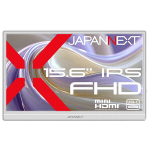 JAPANNEXT�@�o�C�����j�^�[ USB-C �z���C�g �X�}�[�g�P�[�X�t�� �m15.6�^ / �t��HD(1920×1080) / ���C�h / 60Hz�n�@JN-MD-IPS156F2-W