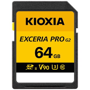 KIOXIA �L�I�N�V�A�@(�����A�ʁE8K�^��ɂ�������)SDXC�J�[�h EXCERIA PRO G2(�G�N�Z���A�v��) �mClass10 / 64GB�n�@KSDXU-B064G