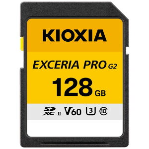 KIOXIA �L�I�N�V�A�@(�����A�ʁE8K�^��ɂ�������)SDXC�J�[�h EXCERIA PRO G2(�G�N�Z���A�v��) �mClass10 / 128GB�n�@KSDHU-B128G