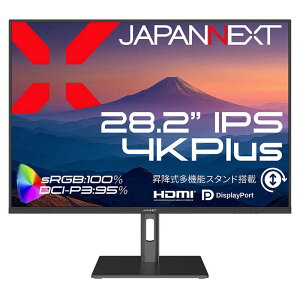 JAPANNEXT�@28.2�^ IPS 4K Plus3840×2560 �������� �s�{�b�g�c��] �m28.2�^ / 4K�{(3840×2560) / ���C�h / 60Hz�n�@JN-282IPS4KP-HSP