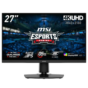MSI�@�Q�[�~���O�t���f�B�X�v���C �m27�^ / 4K(3840×2160) / ���C�h / 160Hz�n�@MAG 272URDF E16