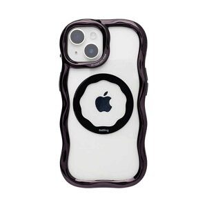 HAMEE�@�miPhone 15/14/13��p�niFace BeBling MagSynq �N���A�P�[�X �u���b�N�@41-190160
