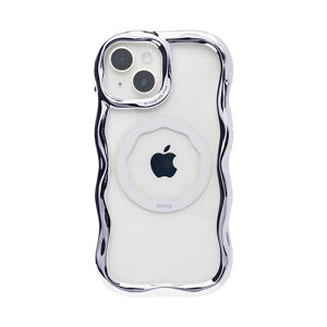HAMEE�@�miPhone 15/14/13��p�niFace BeBling MagSynq �N���A�P�[�X �V���o�[�@41-190177