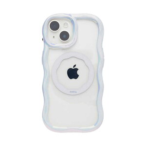 HAMEE�@�miPhone 15/14/13��p�niFace BeBling MagSynq �N���A�P�[�X �z���C�g�I�[�����@41-190184