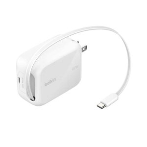BELKIN�@BoostCharge Pro 67W 1�|�[�g ������莮USB-C�P�[�u���t�� GaN�[�d��@WCH022qcWH