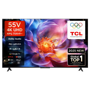 TCL�@�t���e���r P69K�V���[�Y �m 55V�^ / Bluetooth �Ή� / 4K�Ή� / BS�ECS 4K�`���[�i�[���� / YouTube �Ή� �n�@55P69K�i�W���ݒu�����j