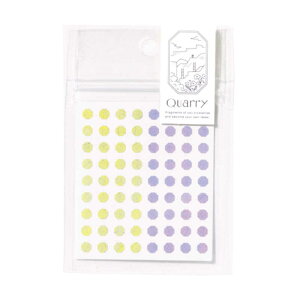 ����͏o�Ł@Quarry tiny stone seal yellow×purple�@GQS03