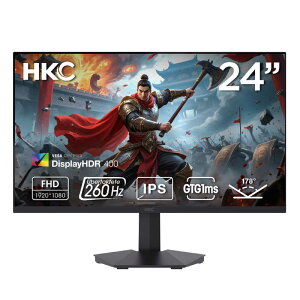 HKC�@�Q�[�~���O���j�^�[ 3�N�ۏ� �m23.8�^ / �t��HD(1920×1080) / 260Hz�n�@G24H3D