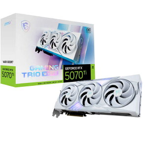 MSI�@GeForce RTX 5070 Ti 16G GAMING TRIO OC WHITE �mGeForce RTX�V���[�Y / 16GB�n�@GeForceRTX5070Ti16GGAMINGTRIOOCWHITE