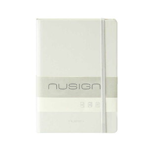 DELI�@�Z�~A5 ����J�o�[�m�[�g�u�b�N PU���U�[ 96�� nusign(�j���[�T�C��) �mA5 / 8mm(U�r)�n �z���C�g�@DLI-NNB281WH