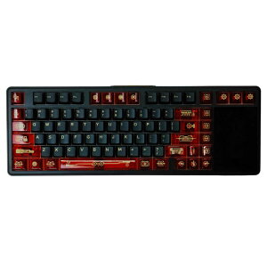 AULA�@L99 Red ��ʕt���Q�[�~���O�L�[�{�[�h / 3.98�C���` IPS�t���J���[�f�B�X�v���C�t / Caramel Latte Switch�@L99JCL-RB