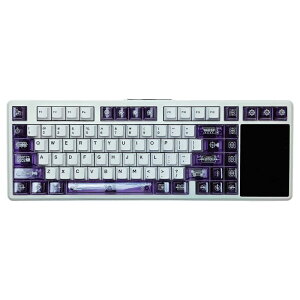 AULA�@L99 Purple ��ʕt���Q�[�~���O�L�[�{�[�h / 3.98�C���` IPS�t���J���[�f�B�X�v���C�t / Caramel Latte Switch�@L99JCL-PW