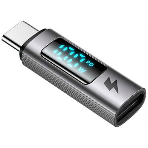 MCDODO�@Digital display USB-C to USB-C PD 100W Connector Mcdodo GunMetal�@BMDOT609