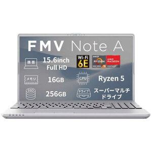 �x�m�ʁ@FUJITSU�@�m�[�g�p�\�R�� FMV Note A [ 15.6�^ / Win11 Home / Ryzen 5 / ������16GB / SSD256GB / M365 or Office ] �t�@�C���V���o�[�@FMVA500L1S