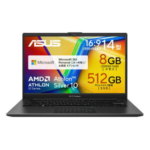 ASUS �G�C�X�[�X�@�m�[�g�p�\�R�� [ 14�^ / Win11 Home / Athlon / ������8GB / SSD512GB / M365 or Office ] �~�b�N�X�u���b�N�@E1404FA-A8512BWS
