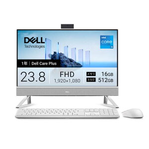 DELL�@�f���@�I�[���C������ EC24250 �m23.8�^ / Win11 Home / intel Core i5 / �������F16GB / SSD�F512GB / 2026�t���f���n �p�[���z���C�g�@AD47-GHWC