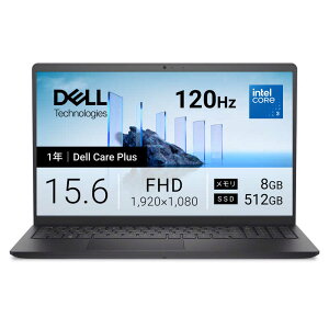 DELL�@�f���@DC15250 �m15.6�^ / Win11 Home / intel Core 3 / �������F8GB / SSD�F512GB / 2026�ă��f���n �J�[�{���u���b�N�@ND25-GNBC