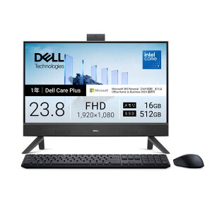 DELL�@�f���@�f�X�N�g�b�v�p�\�R�� [ 23.8�^ / Win11 Home / Core 7 / ������16GB / SSD512GB ] �_�[�N�V���h�E�O���[�@AD67-GHM3BC