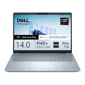 DELL�@�f���@�m�[�g�p�\�R�� [ Copilot�{ PC / 14�^ / Win11 Home / Ryzen AI 7 / ������32GB / SSD1TB / M365 (24����) ] �A�C�X�u���[�@MCL74-FWM3C
