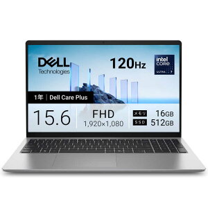 DELL�@�f���@�m�[�g�p�\�R�� [ 15.6�^ / Win11 Home / Core Ultra 7 / ������16GB / SSD512GB ] �v���`�i�V���o�[�@ND85-GNSC
