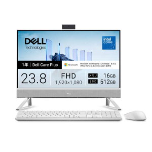 DELL�@�f���@�f�X�N�g�b�v�p�\�R�� [ 23.8�^ / Win11 Home / Core 7 / ������16GB / SSD512GB ] �p�[���z���C�g�@AD67-GHM3WC