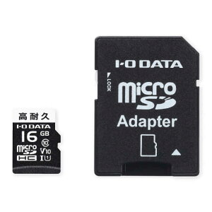 IO�f�[�^�@���ϋv�h���C�u���R�[�_�[�pmicroSD�J�[�h �mClass10 / 16GB�n�@MSD-DR16G/NC