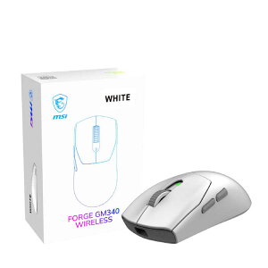 MSI�@FORGE GM340 W WHITE �m���w�� / �L��/����(���C�����X) / 6�{�^�� / Bluetooth�EUSB�n�@FORGEGM340WWHITE