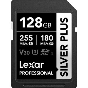 �y2026�N05��15�������\��zLEXAR�@SDXC�J�[�h Professional SILVER PLUS�V���[�Y V30 UHS-I U3 �Ǐo���x �ő�255MB/s �m128GB�n �m128GB�n�@LSDSIPL128G-BNNPJ