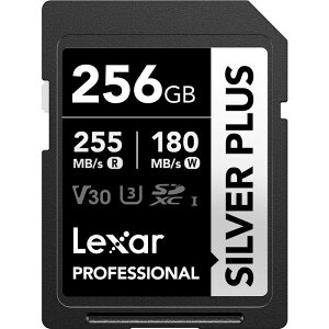 �y2026�N05��15�������\��zLEXAR�@SDXC�J�[�h Professional SILVER PLUS�V���[�Y V30 UHS-I U3 �Ǐo���x �ő�255MB/s �m256GB�n �m256GB�n�@LSDSIPL256G-BNNPJ
