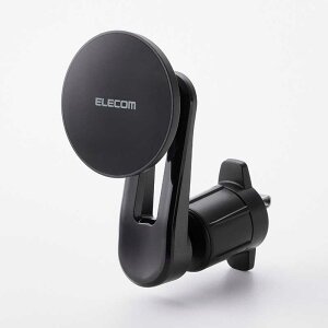 �G���R���@ELECOM�@�ԍڃX�}�z�z���_�[ MagSafe�Ή� �}�O�l�b�g�Œ� �G�A�R����t N52���� 360�x��] �ȒP���E ���^���X�e�b�J�[�t�� �u���b�N�@P-CARS18BK