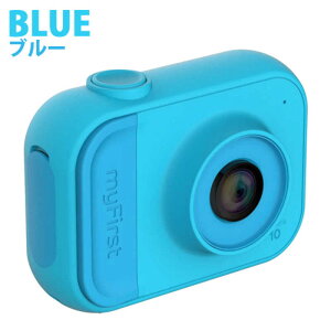 MYFIRSTJAPAN�@�L�b�Y�J���� myFirst Camera 10 Blue 500����f �t��HD����B�e �w�ʉt���t�� 72g�y�� �}�C�N��SD�J�[�h�t���@FC2004SA-BE01