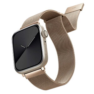 KENZAN�@UNIQ DANTE APPLE WATCH MESH STEEL STRAP �o���h 41/40/38MM - STARLIGHT�@UNIQ-41MM-DANSLGT