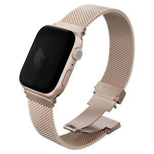 KENZAN�@UNIQ DANTE PRO APPLE WATCH SELF-ADJUSTABLE MESH STEEL BAND �o���h 42/41/40MM - METALLIC ROSE�@UNIQ-42MM-DANPMRSE