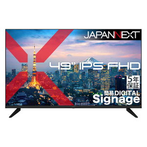 JAPANNEXT�@49�^ IPS HDMI �m49�^ / �t��HD(1920×1080) / ���C�h / 60Hz�n�@JN-IPS49F-M-H5