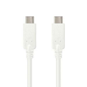 �I�Y�}�@�miPhone15�V���[�Y�Ή��nPD60W�Ή� Type-C to Type-C�P�[�u�� 1m �z���C�g �mUSB Power Delivery�Ή��n�@CDM-C100W