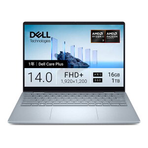 DELL�@�f���@�m�[�g�p�\�R�� Dell 14 Plus 2-in-1 DB04255 [ Copilot+ PC / Win11 Home / Ryzen AI 7 ] �A�C�X�u���[�@CCL74P-FWC