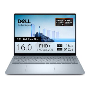 DELL�@�f���@�m�[�g�p�\�R�� Dell 16 Plus DB16255 [ Copilot+ PC / Win11 Home / Ryzen AI 5 ] �A�C�X�u���[�@NCL56-FWC