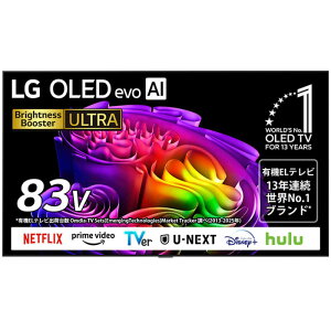 �y2026�N06��25�������\��zLG�@�L�@EL�e���r �m83V�^ / Bluetooth�Ή� / 4K�Ή� / BS�ECS 4K�`���[�i�[���� / YouTube�Ή��n(�v���O����)�@OLED83G6PJA�i�W���ݒu�����j
